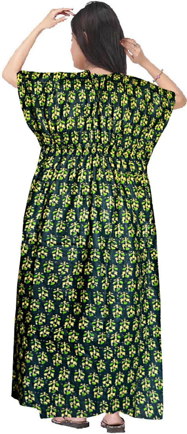 Pack_of_2_Pure_Cotton_Printed_Nighty_For_Women_|_Green_&_Pink