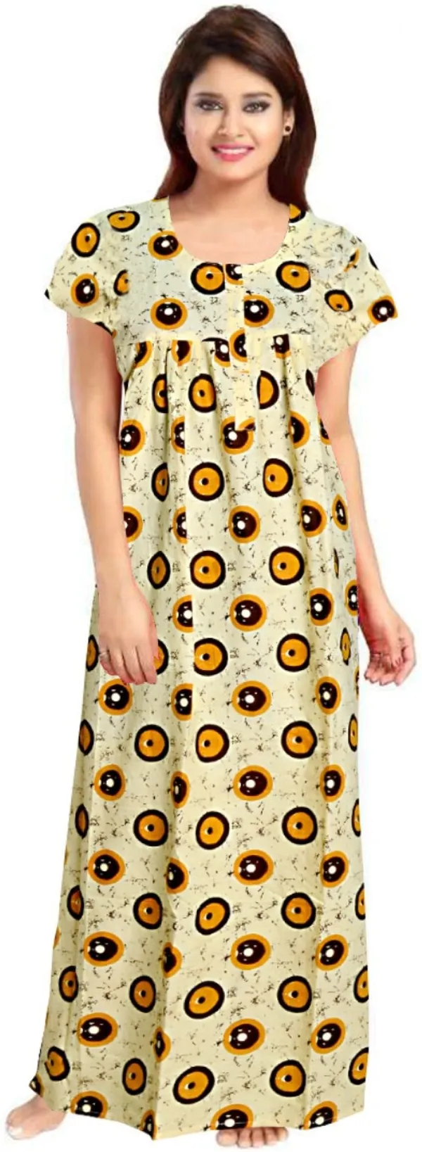 Pack_of_2_Pure_Cotton_Printed_Nighty_For_Women_|_Black_&_Yellow