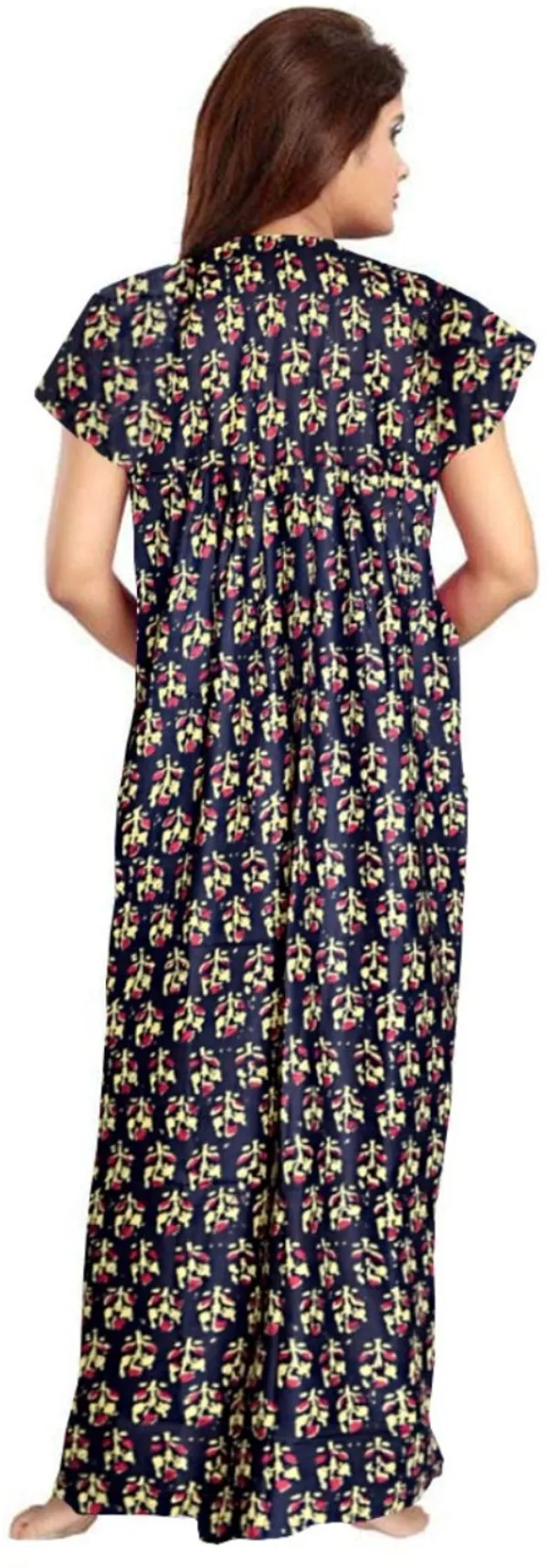 Pack_of_2_Pure_Cotton_Printed_Nighty_For_Women_|_Green_&_Black