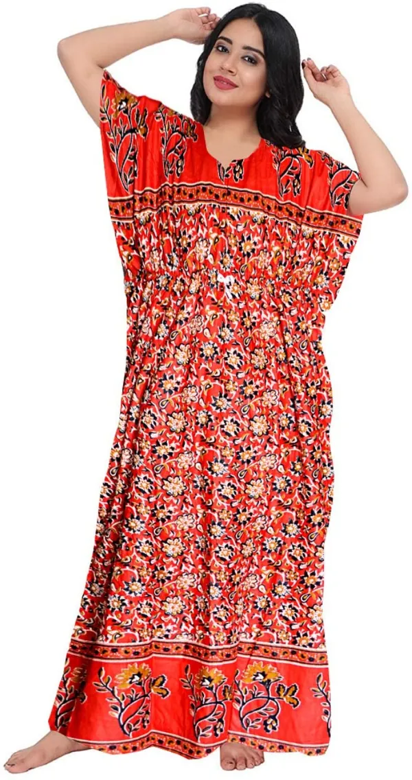 Pack_of_2_Pure_Cotton_Printed_Nighty_For_Women_|_Black_&_Red