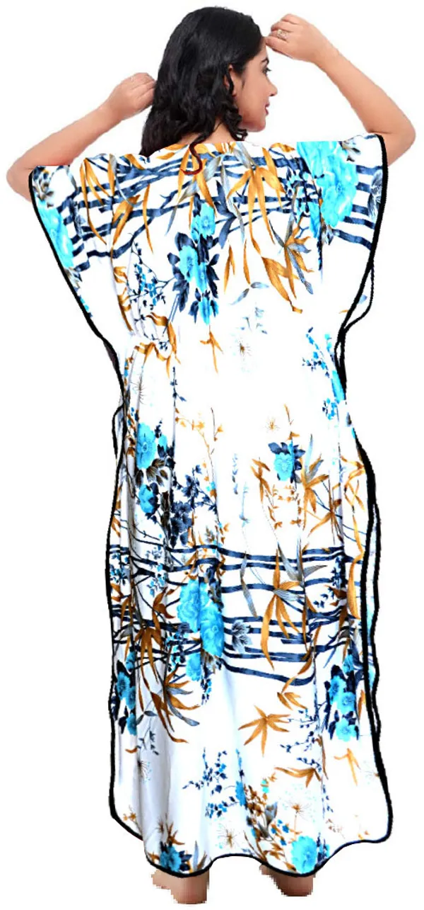 Pack_of_2_Satin_Printed_Kaftan_Nighty_For_Women_|_Brown