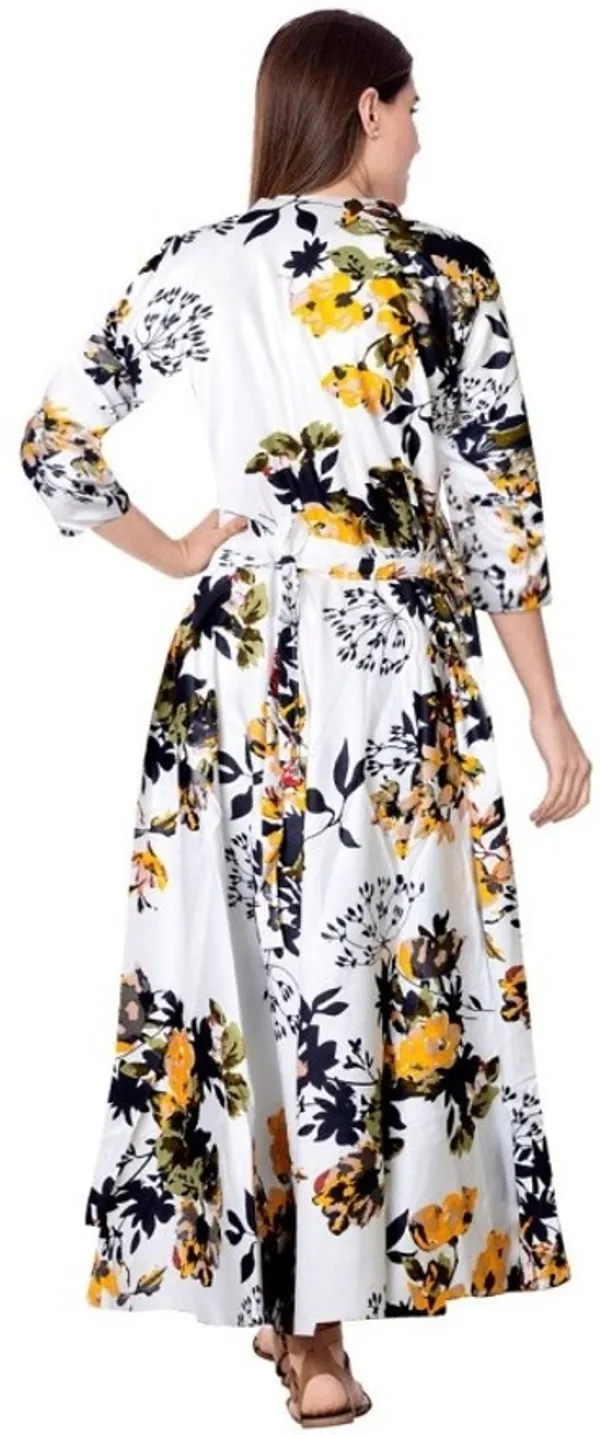 Yellow_Rayon_Blend_Printed_Full_Length_Gown_For_Women