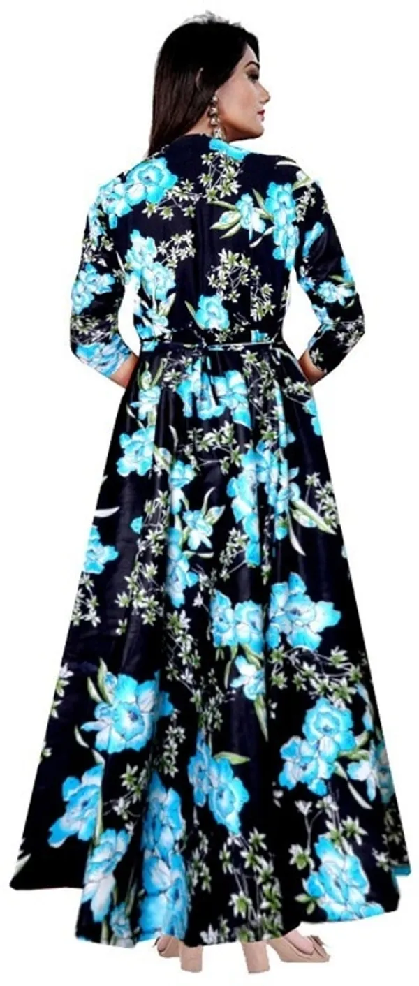 Sky_Blue_Rayon_Blend_Printed_Full_Length_Gown_For_Women