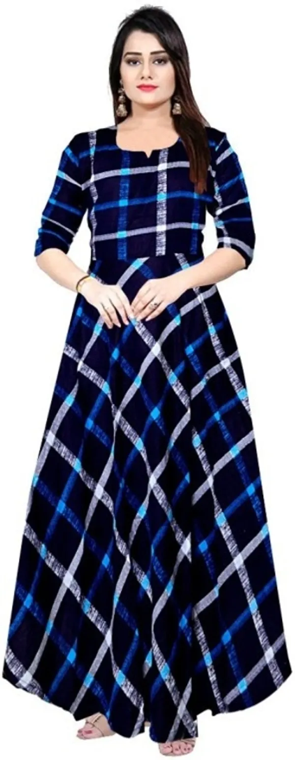 Blue_Rayon_Blend_Printed_Full_Length_Gown_For_Women