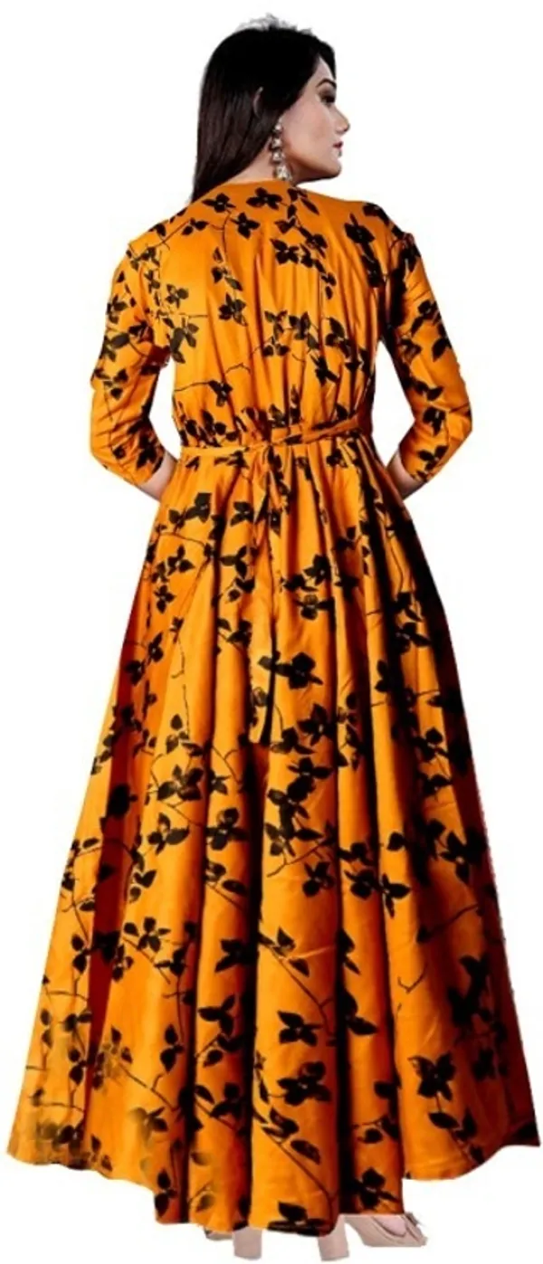 Mustard_Rayon_Blend_Printed_Full_Length_Gown_For_Women