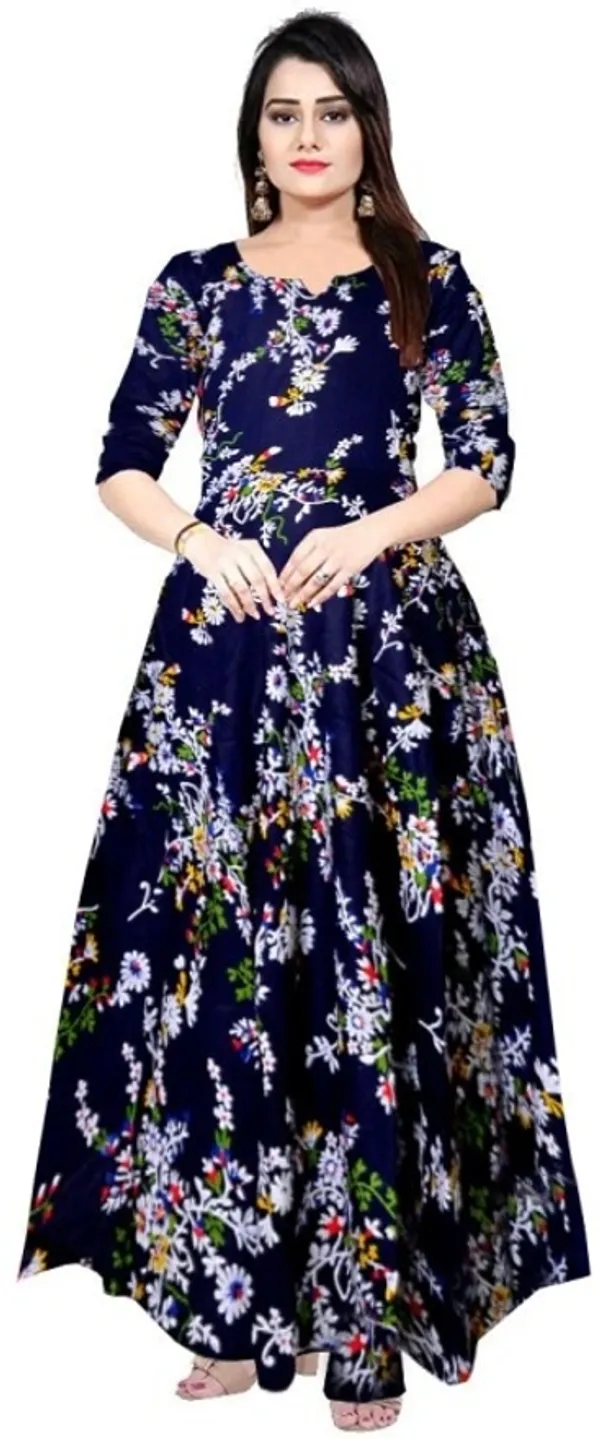 Navy_Rayon_Blend_Printed_Full_Length_Gown_For_Women