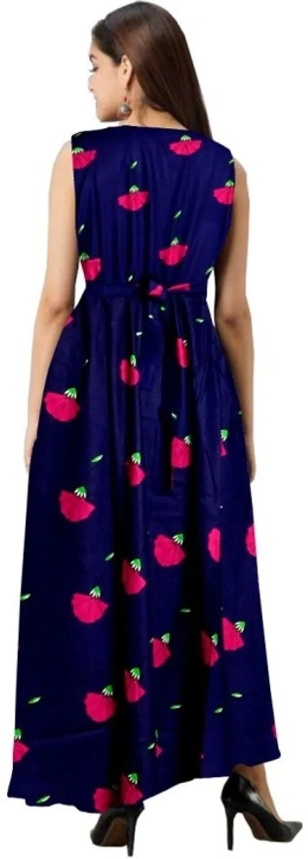 Navy_Rayon_Blend_Printed_Full_Length_Gown_For_Women