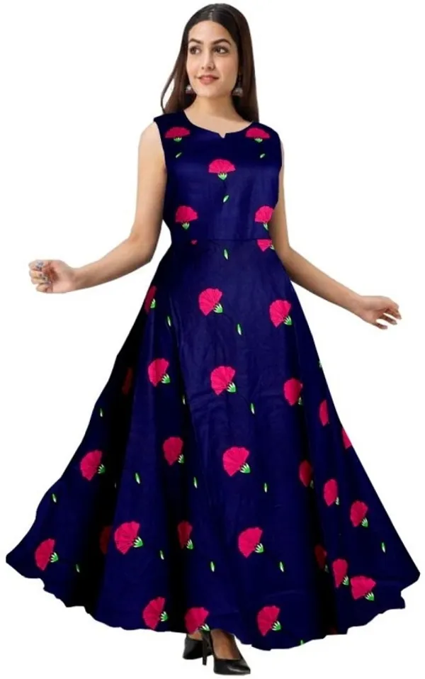 Navy_Rayon_Blend_Printed_Full_Length_Gown_For_Women