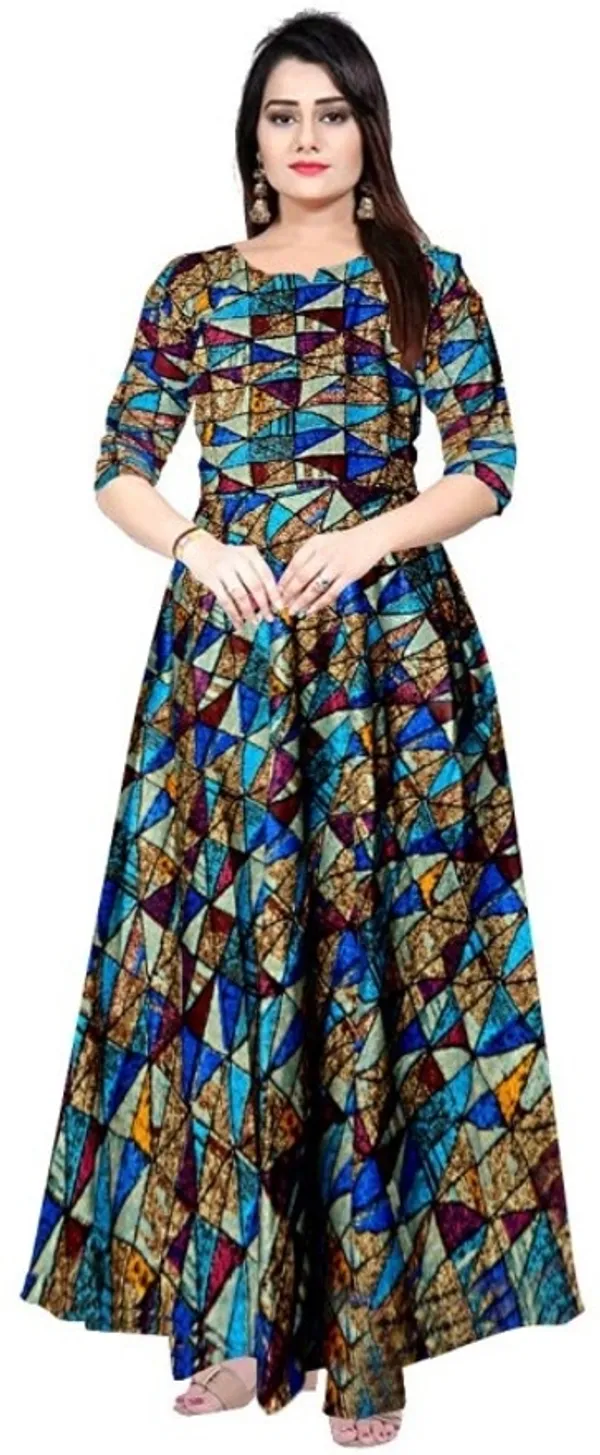 Rayon_Blend_Printed_Full_Length_Gown_For_Women