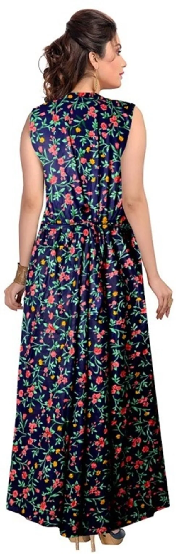 Rayon_Blend_Printed_Full_Length_Gown_For_Women