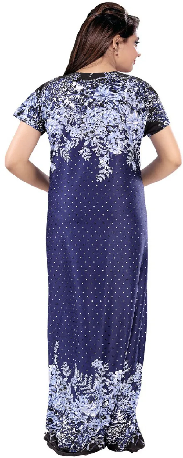 Dark_Blue_Satin_Floral_Long_Nighty_For_Women