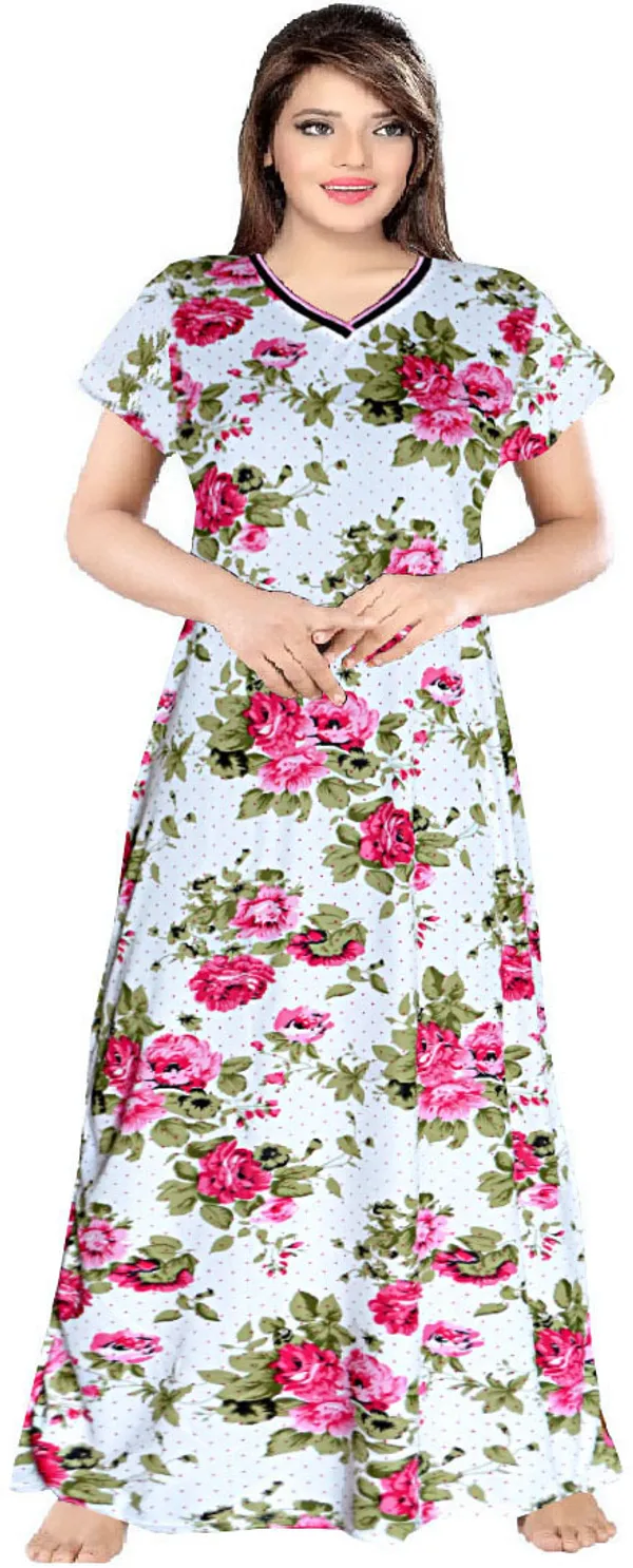 Green_Satin_Floral_Long_Nighty_For_Women