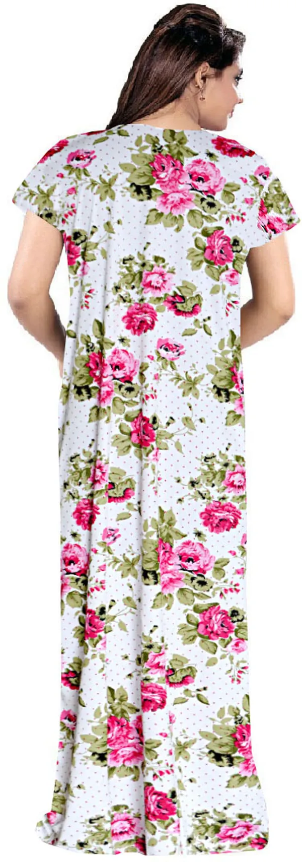 Green_Satin_Floral_Long_Nighty_For_Women