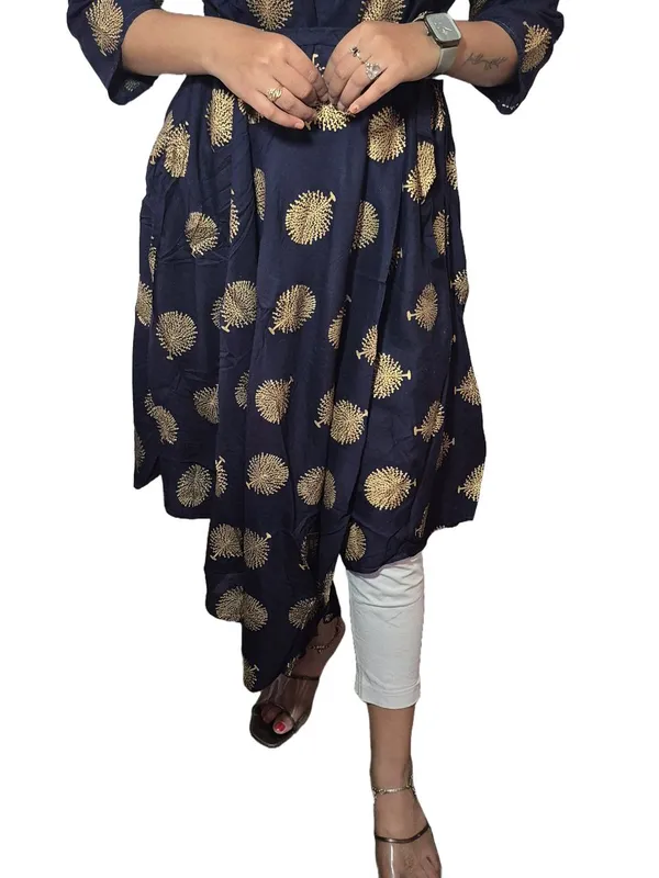 Blue_Rayon_Blend_Printed_Full_Length_Gown_For_Women