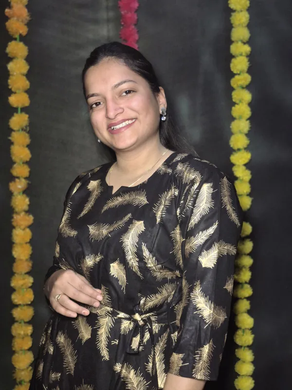 Black_Rayon_Blend_Printed_Full_Length_Gown_For_Women
