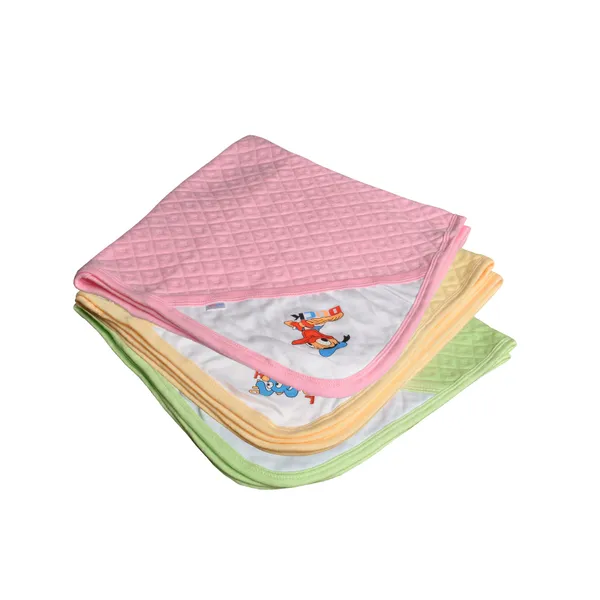 Pack_Of_3_Green_&_Pink_&_Cream_Ultra_Soft_Cotton_Baby_Hooded_Towel_(28_X_28_Inch)