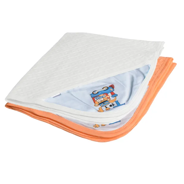 Pack_Of_2_Orange_&_White_Ultra_Soft_Cotton_Baby_Hooded_Towel_(28_X_28_Inch)