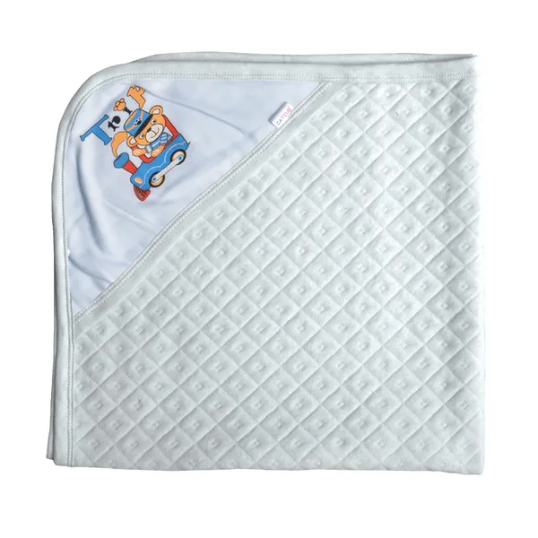 Pack_Of_2_Orange_&_White_Ultra_Soft_Cotton_Baby_Hooded_Towel_(28_X_28_Inch)