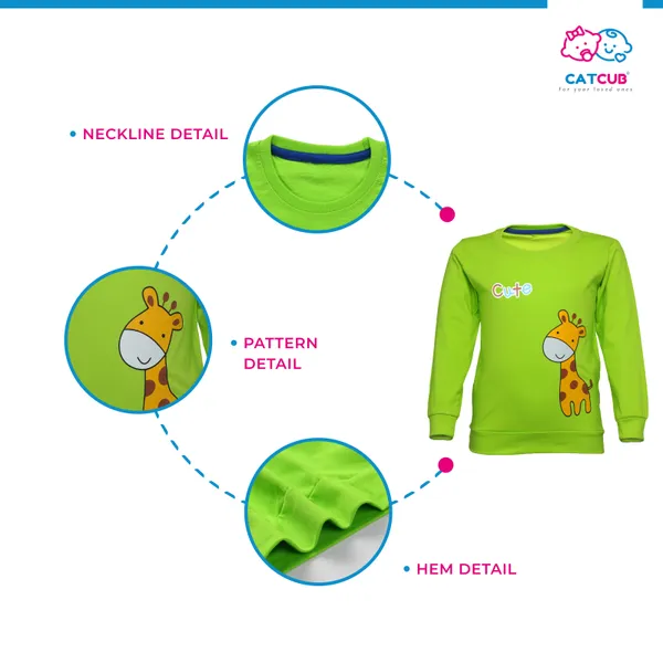 Light_Green_Cotton_Cute_Giraffe_Printed_TShirt_&_Pant_Set_For_Boys