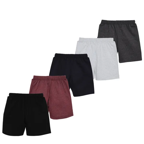 Pack_Of_5__Cotton_Regular_Fit_Shorts_For_Boys_&_Girls