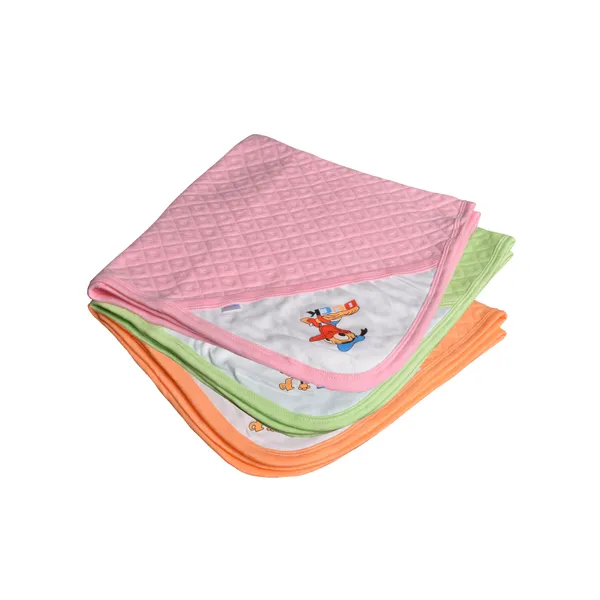 Pack_Of_3_Green_&_Orange_&_Pink_Ultra_Soft_Cotton_Baby_Hooded_Towel__(28_X_28_Inch)