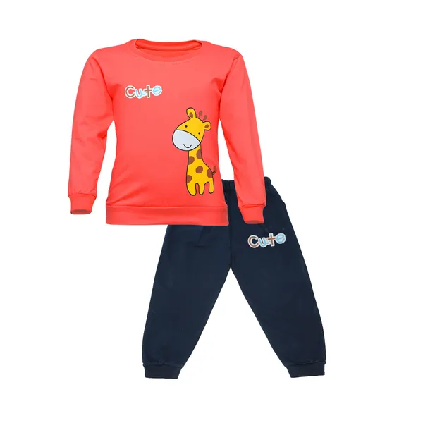 Peach_Cotton_Cute_Giraffe_Printed_TShirt_&_Pant_Set_For_Boys
