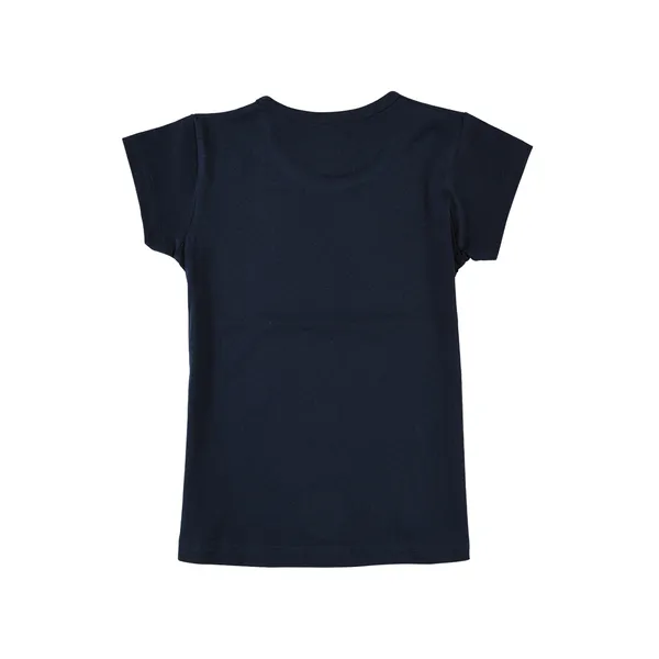 Navy_Blue_Fine_Cotton_TShirt_For_Girls