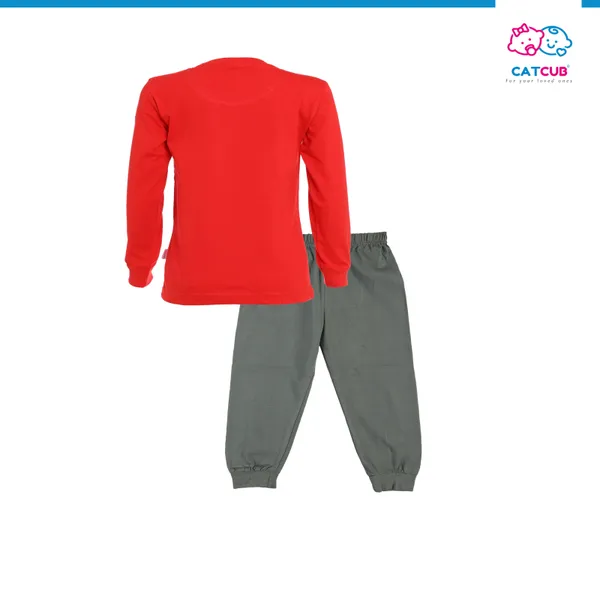Red_Cotton_Printed_TShirt_&_Pant_Set_For_Boys