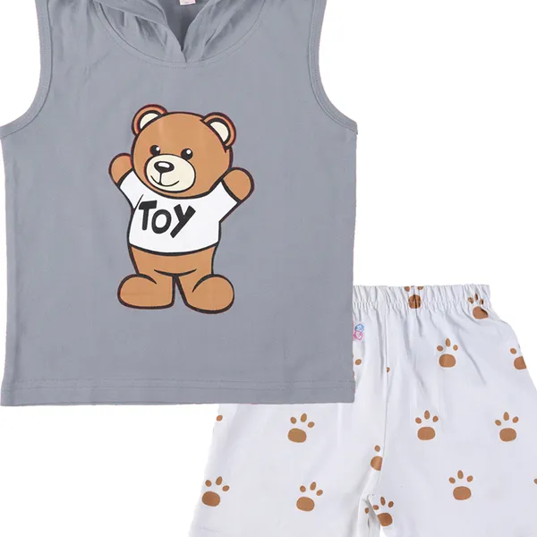 Grey_Cotton_Sleeveless_Hooded_TShirt_&_Shorts_Set_For_Boys