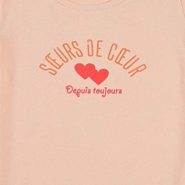 Peach_Fine_Cotton_TShirt_For_Girls
