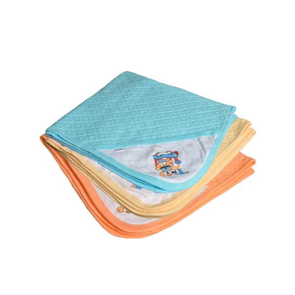 Pack_Of_3_Blue_&_Orange_&_Cream_Ultra_Soft_Cotton_Baby_Hooded_Towel__(28_X_28_Inch)