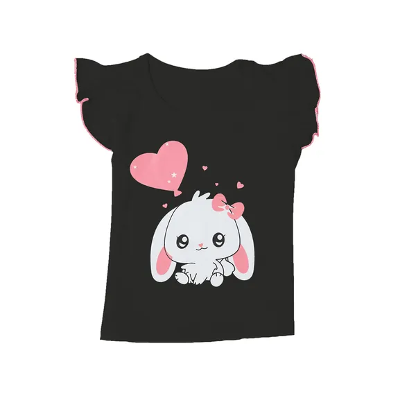 Black_Fine_Cotton_Fancy_Top_&_Shorts_Set_for_Girls