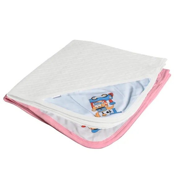 Pack_Of_2_Pink_&_White_Ultra_Soft_Cotton_Baby_Hooded_Towel__(28_X_28_Inch)