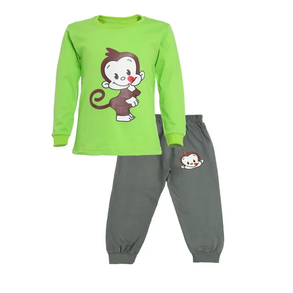 Green_Cotton_Printed_TShirt_&_Pant_Set_For_Boys