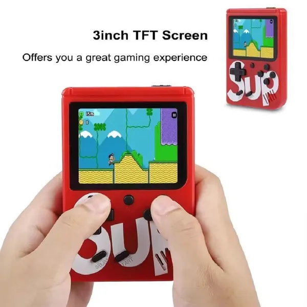 Red_Plastic_Handheld_400_In_1_Video_Games_For_Kids