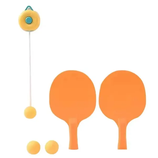 Multicolor_Plastic_Children_Indoor_Hanging_Table_Tennis_Trainer_Set_(2_Racket_&_3_Practice_Ball_With_Adjustable_Height)_For_Kids
