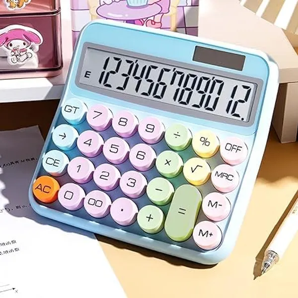 Multicolor_Plastic_12_Digit_Large_Lcd_Display_And_Big_Round_Buttons_Candy-Colored_Electronic_Calculator_For_Kids
