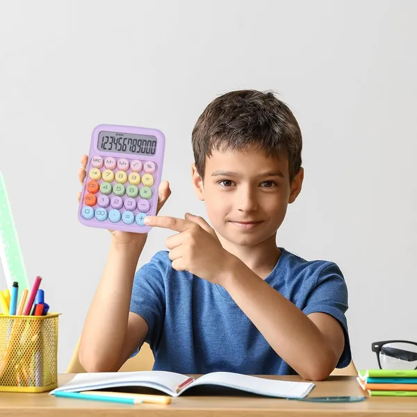 Multicolor_Plastic_12_Digit_Large_Lcd_Display_And_Big_Round_Buttons_Candy-Colored_Electronic_Calculator_For_Kids