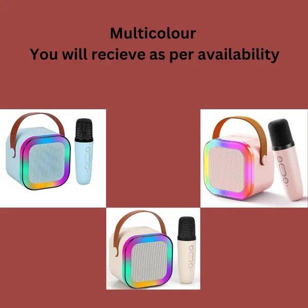 Multicolor_Plastic_Wireless_Mics_Portable_Bluetooth_Speaker_&_Dynamic_Lights_For_Kids