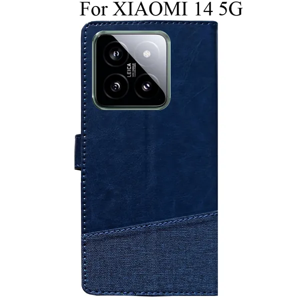 Blue_Premium_Flip_Cover_For_Xiaomi_14_5G