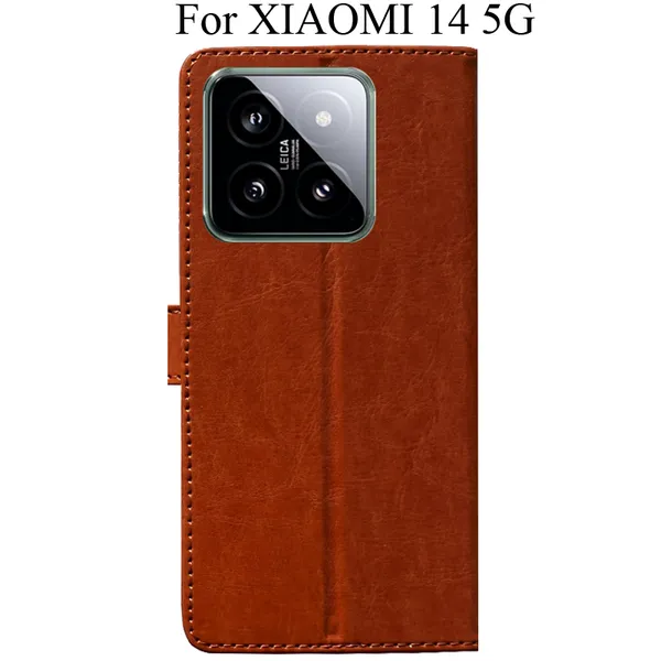 Orange_Premium_Flip_Cover_For_Xiaomi_14_5G