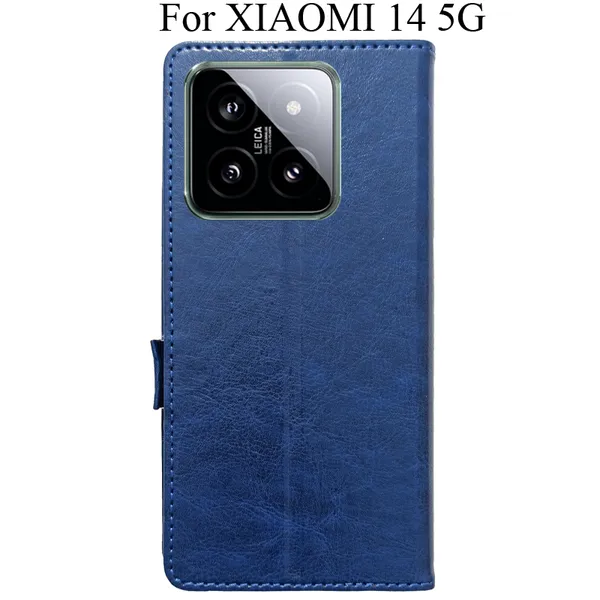 Blue_Premium_Flip_Cover_For_Xiaomi_14_5G