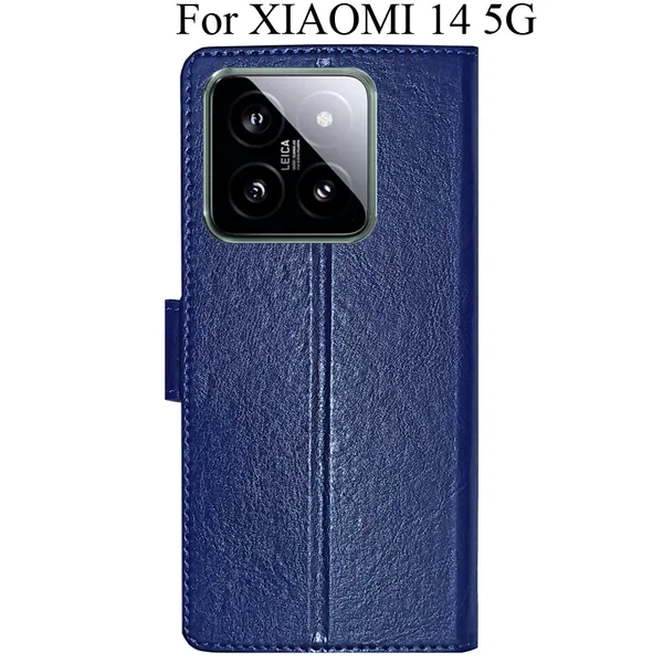 Blue_Premium_Flip_Cover_For_Xiaomi_14_5G