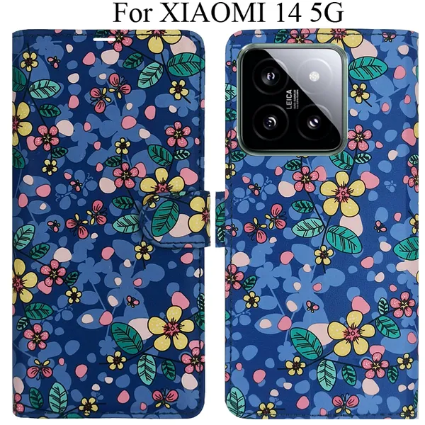 Blue_Premium_Flip_Cover_For_Xiaomi_14_5G