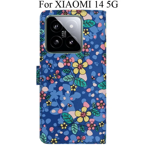Blue_Premium_Flip_Cover_For_Xiaomi_14_5G