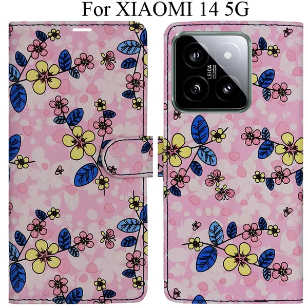 Pink_Premium_Flip_Cover_For_Xiaomi_14_5G