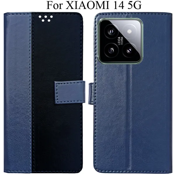 Black_Premium_Flip_Cover_For_Xiaomi_14_5G