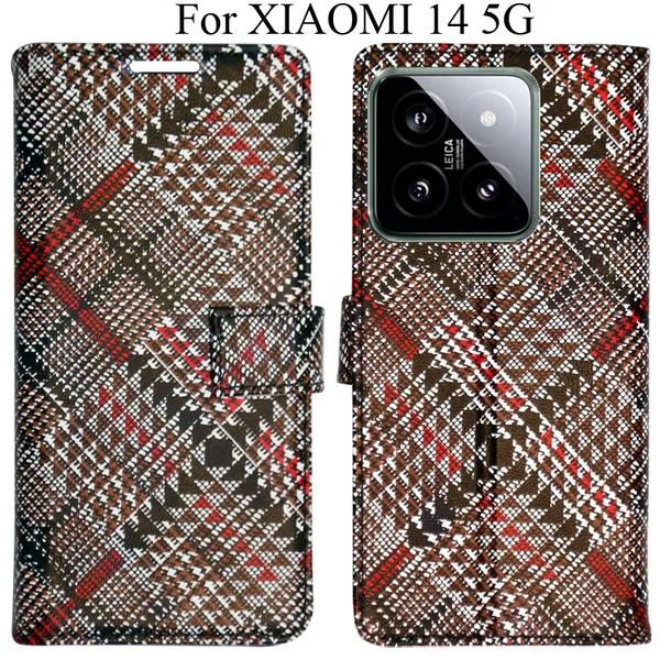 Red_Premium_Flip_Cover_For_Xiaomi_14_5G