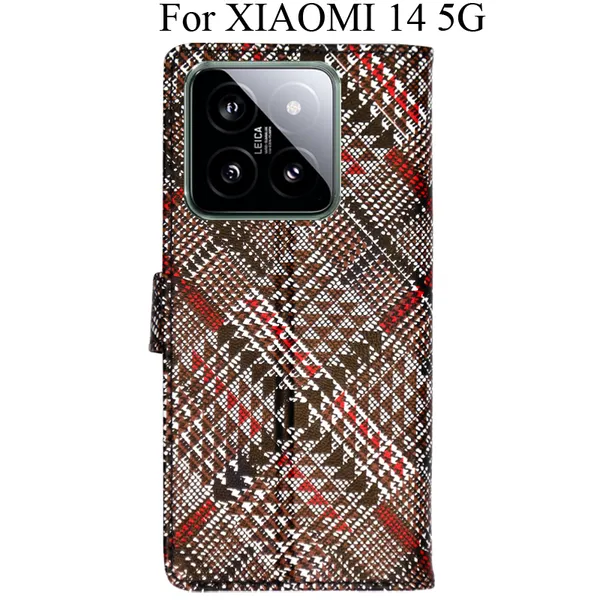 Red_Premium_Flip_Cover_For_Xiaomi_14_5G