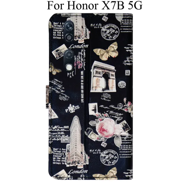 Black_Premium_Flip_Cover_For_Honor_X7B_5G